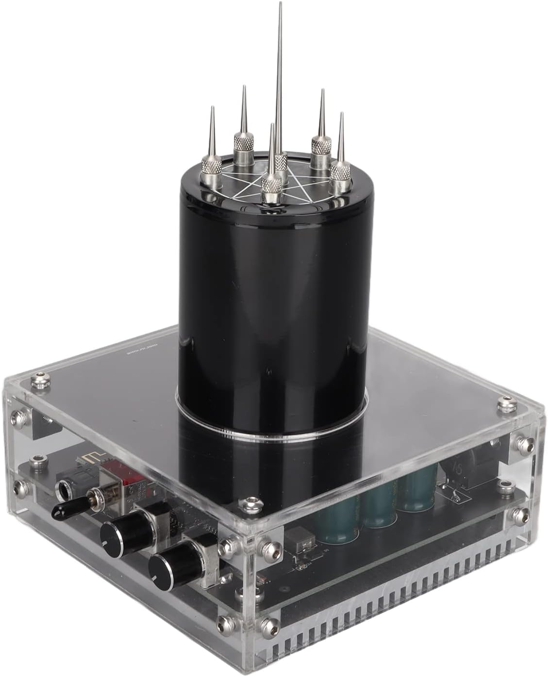 Bewinner Bluetooth Music Coil, Plasma Loudspeaker Arc Generator SSTC Desktop Toy, Experiment Desktop Toy Model for Teaching