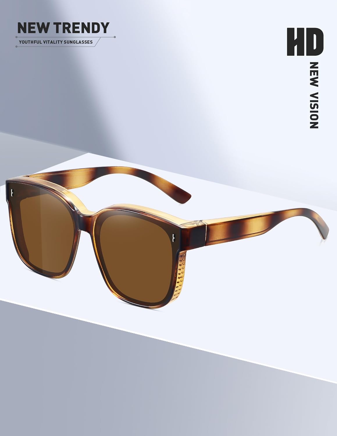 MEETSUN Oversized Fit Over Glasses Sunglasses for Women Trendy Large Square Polarized Sun Glasses for Driving - Image 6