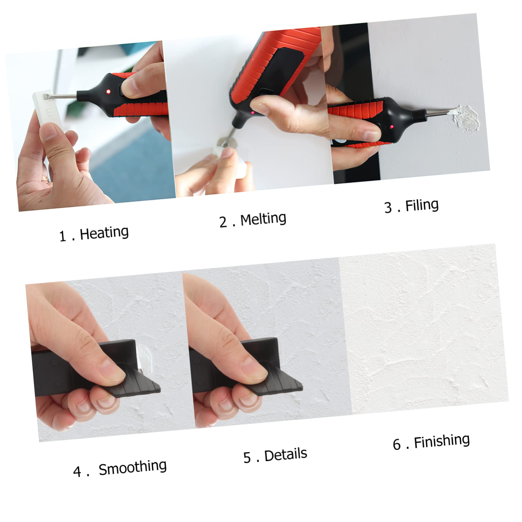 Reparador De Pisos De Vinilo y Madera Kit De Reparación Cera Eliminador De Rayones Para Reparar Daños Pisos Laminados
