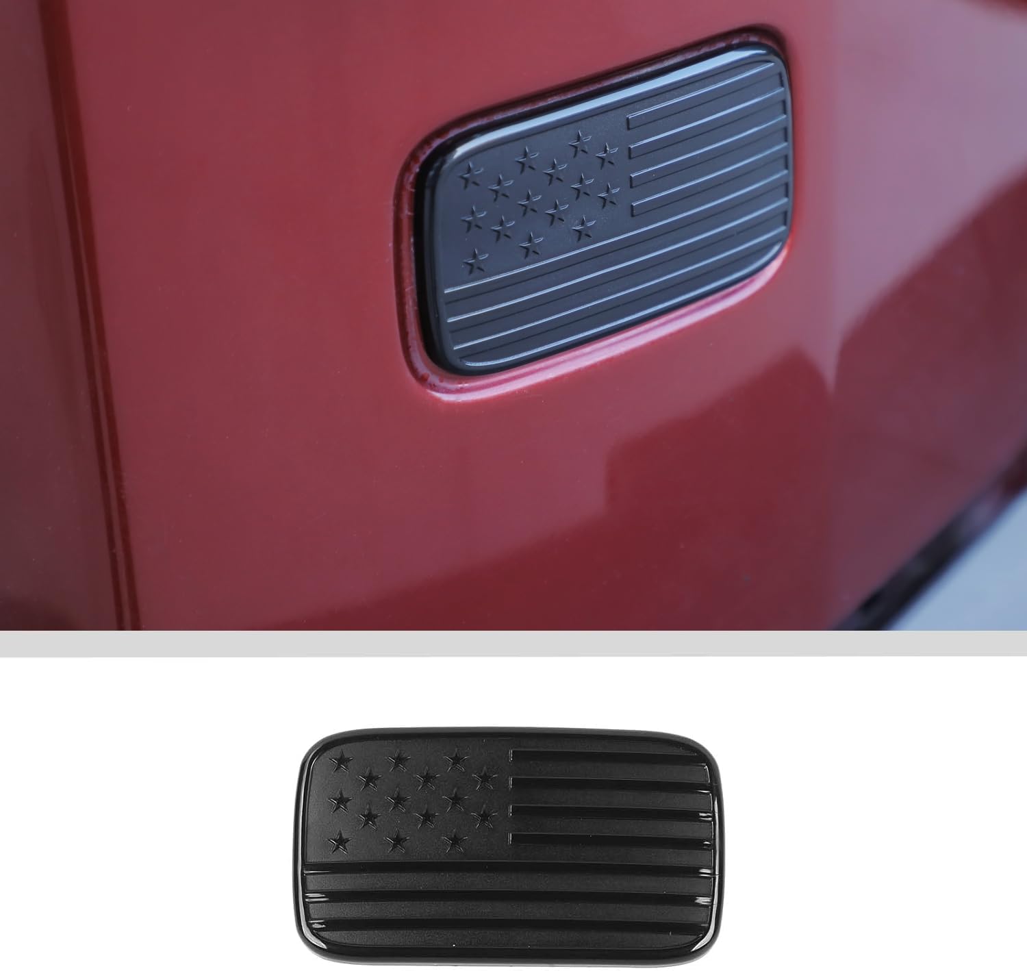 Voodonala for Jeep JK Rear License Plate Deletion Panel Bracket Delet for 2007-2018 Jeep JK JKU Exterior Accessories, US Flag 1PC