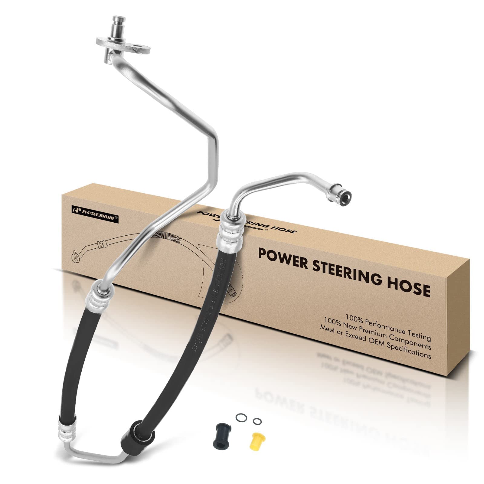 A-Premium Power Steering Pressure Line Hose Assembly Compatible with Ford Expedition Lincoln Navigator 2011-2017 V8 5.4L V6 3.5L