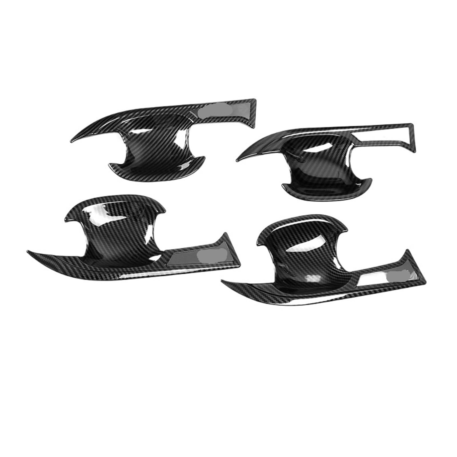 Hckclmbmzw One Color For Rav4 For Refit 2021 Carbon Fiber Exterior Door Handle Stickers Bowl Cover Trim Door Handle Cover(3)