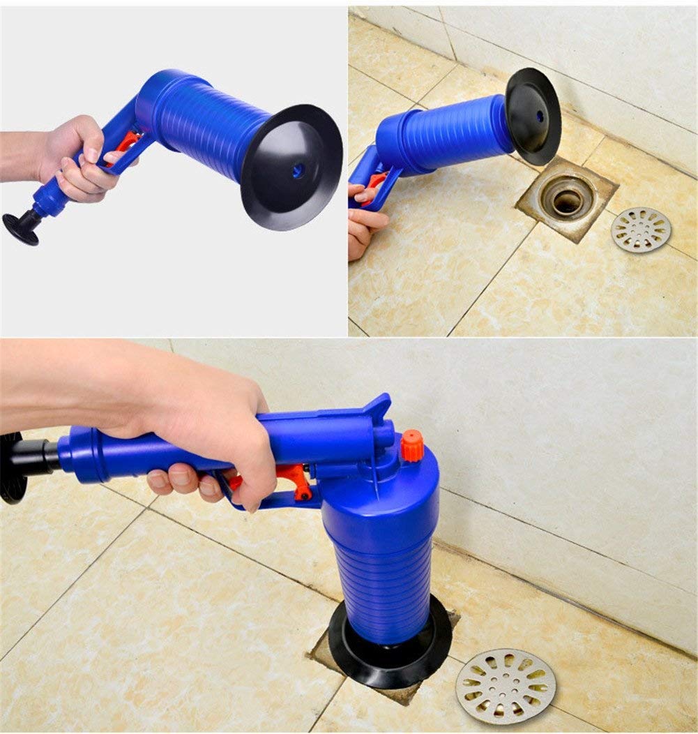 Pistola sturalavandini Aria compressa sturalavandino Pompa sturalavandini Professionale Sturatubature per Vasca da Bagno, Doccia Cucina Clogged Tubo Vasca Lavabo