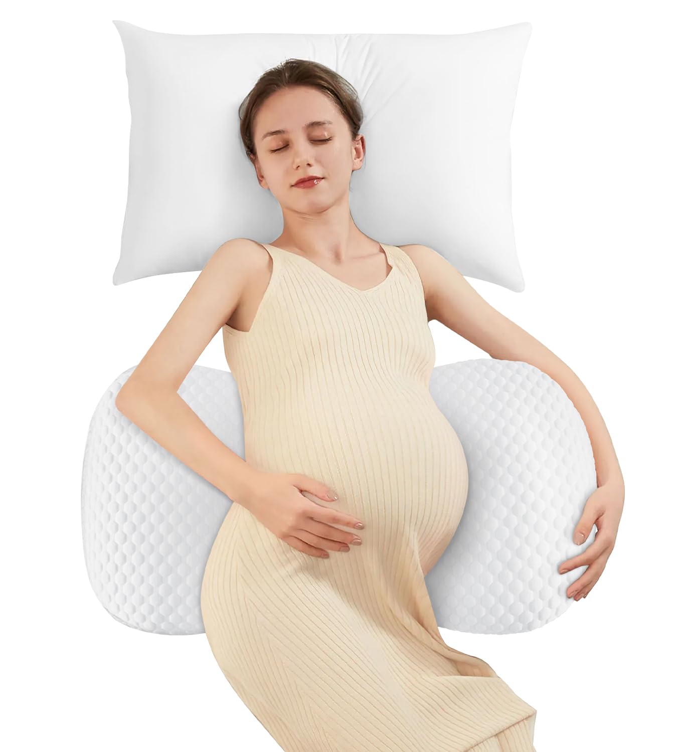 Photo 1 of Pregnancy Pillow Cooling for Sleeping Adjustable Support Maternity Pillow