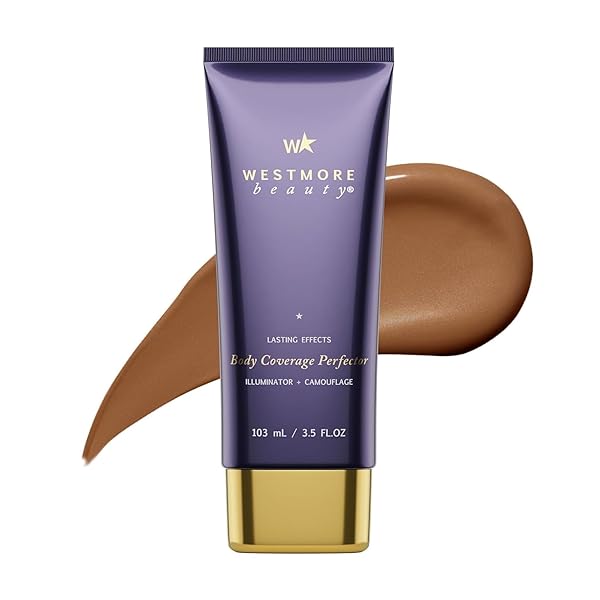 Westmore Beauty Body Coverage Perfector – Waterproof Leg & Body Makeup/Bronzer For Women - Best Tattoo Cover Up Makeup & Tattoo Concealer - 3.5 Oz Natural Radiance