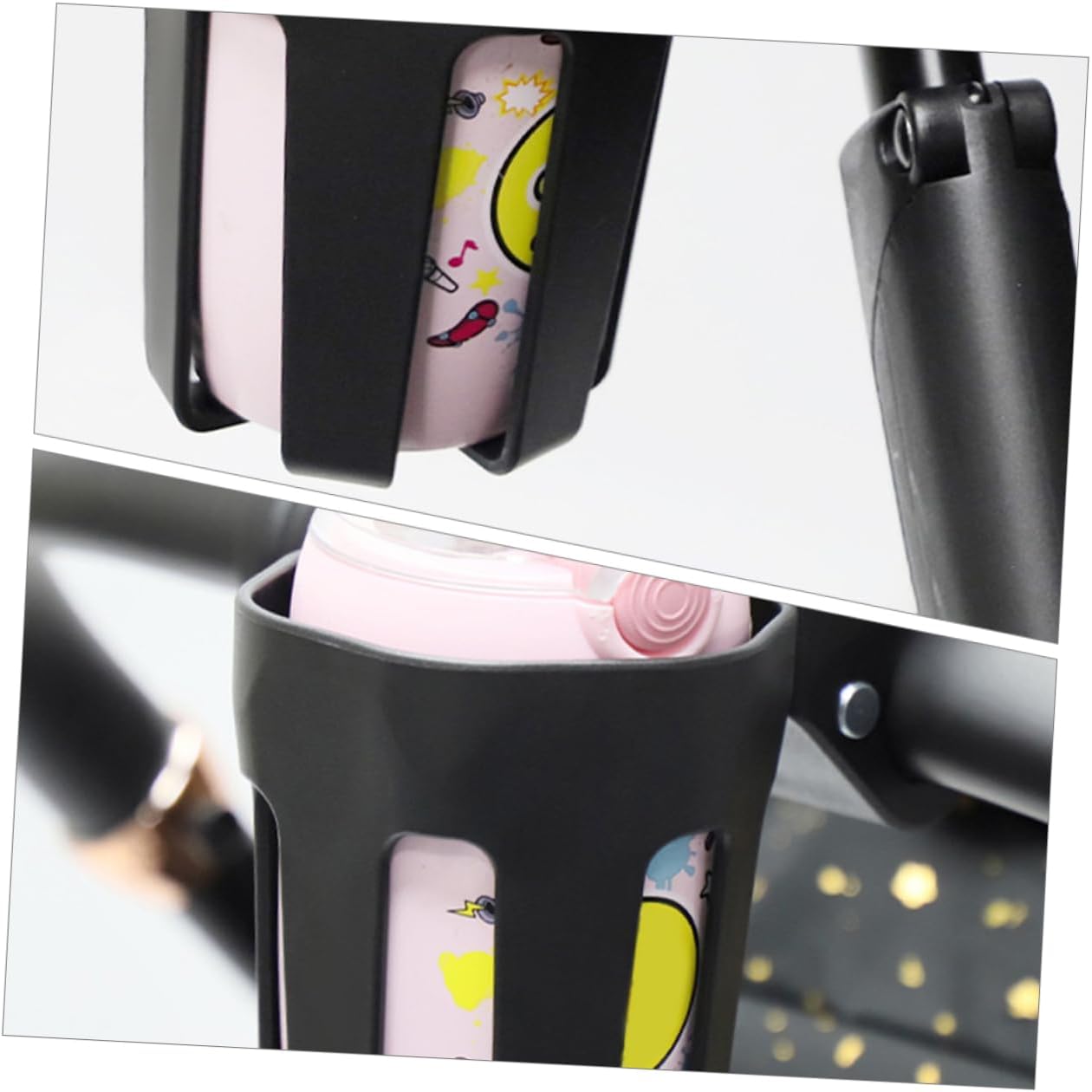 Toddmomy 4pcs Stroller Cup Holder Bike Handlebar Holder Stroller Drink Cup for Travel Mug Professional Milk Bottle