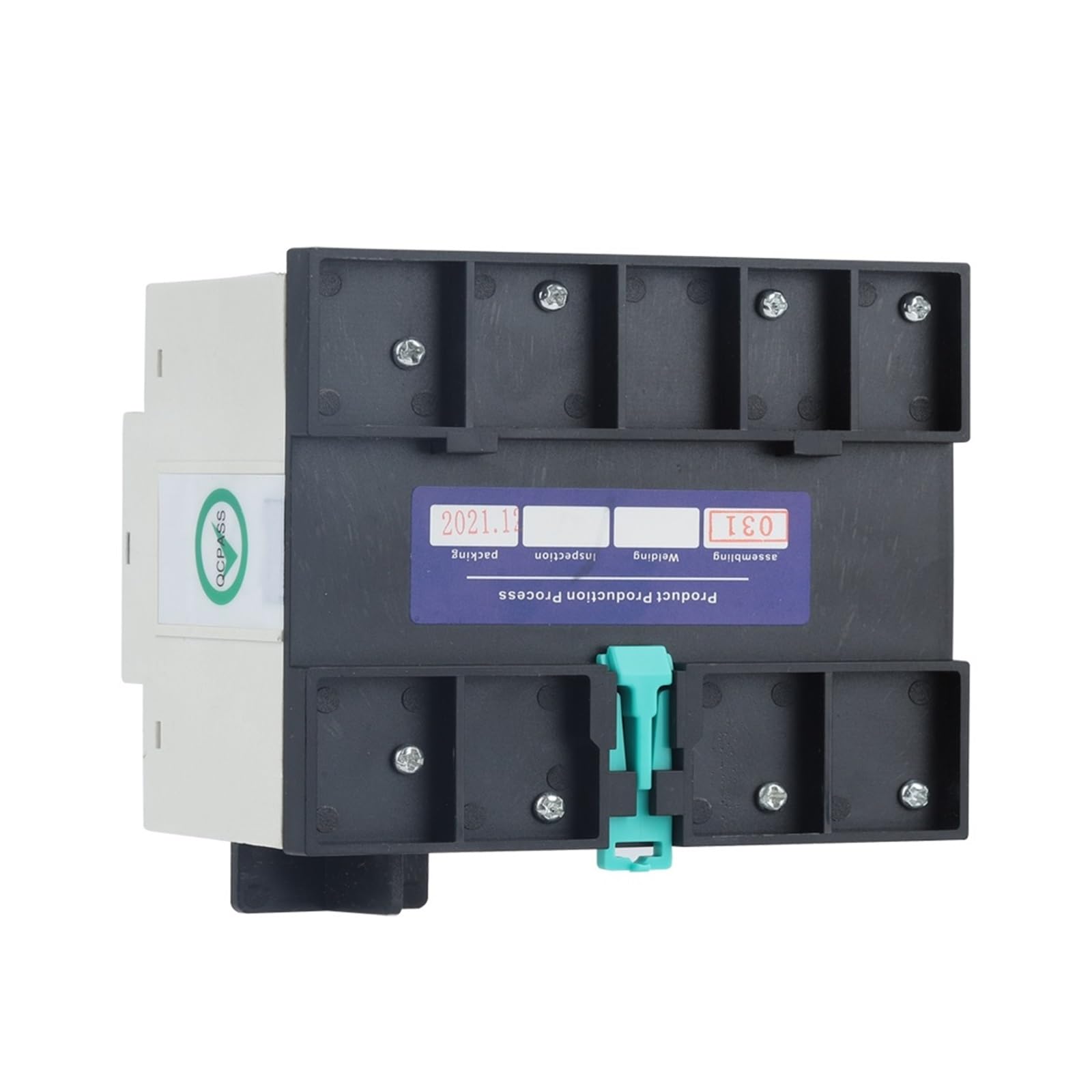 Commutateur de transfert automatique à double puis Din Rail ATS YCQ4-100R/2P double puissance commutateur de transfert automatique commutateurs électriques alimentation ininterrompue 63A/100A ( Size :