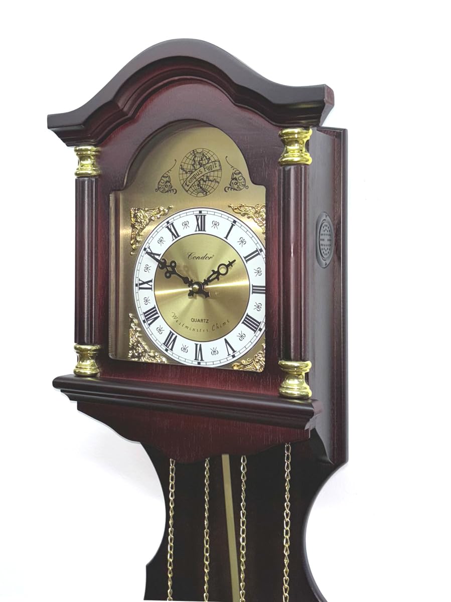 Pendeluhr, Westminster-Sound und Elise, 78 x 30 x 13,5 cm, automatische Stummschaltung und Lautstärkeregler
