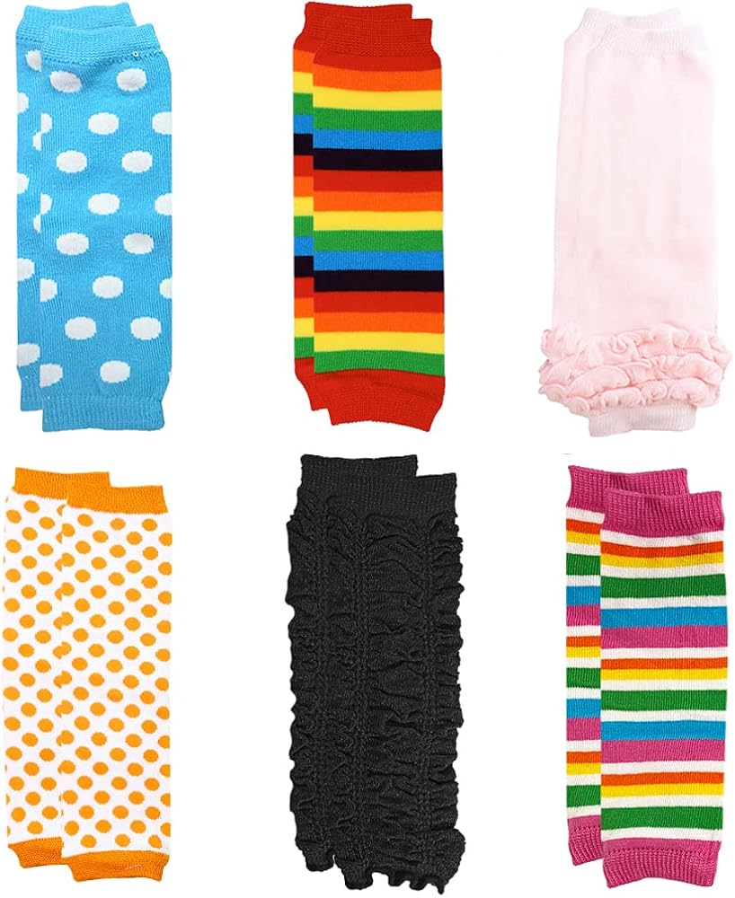 NEWBORN 6 Pack juDanzy Baby Leg Warmers (Newborn Girls): Clothing, Shoes & Jewelry