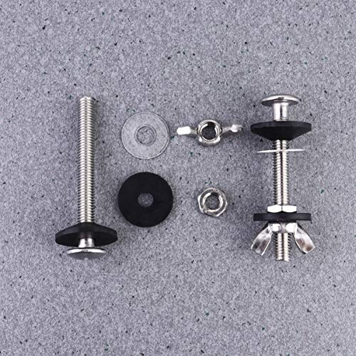 Zemila 2 Pack Toilet Tank Bolts And Washers Heavy Duty Toilet Tank To Bowl Repair Kit Toilet Bolts And Seal Set Toilet Bolt Set/1338 #TOP1