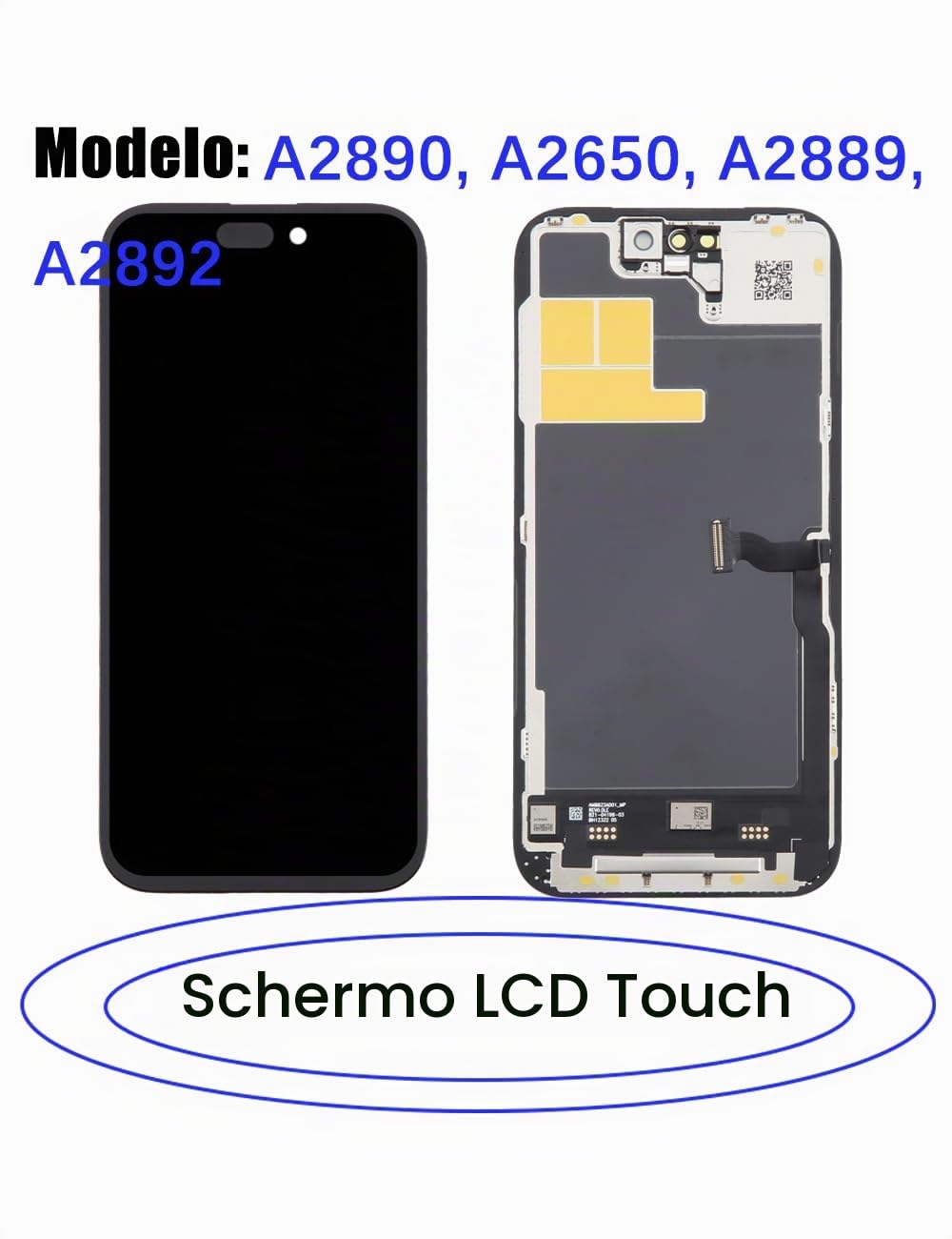Display Schermo per iPhone 14 Pro A2890 A2650 A2889 A2892