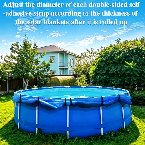 6 Piezas Correas Solares Ajustables para Cubierta de Piscina miniatura 6