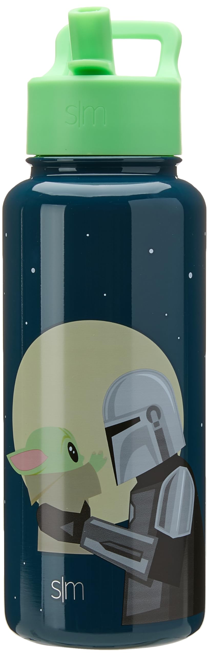 Simple Modern Star Wars Mandalorian Water Bottle with Straw Lid | Insulated Stainless Steel Thermos | Gifts for Women & Men | Summit Collection | 32oz | Moonlit Mandalorian