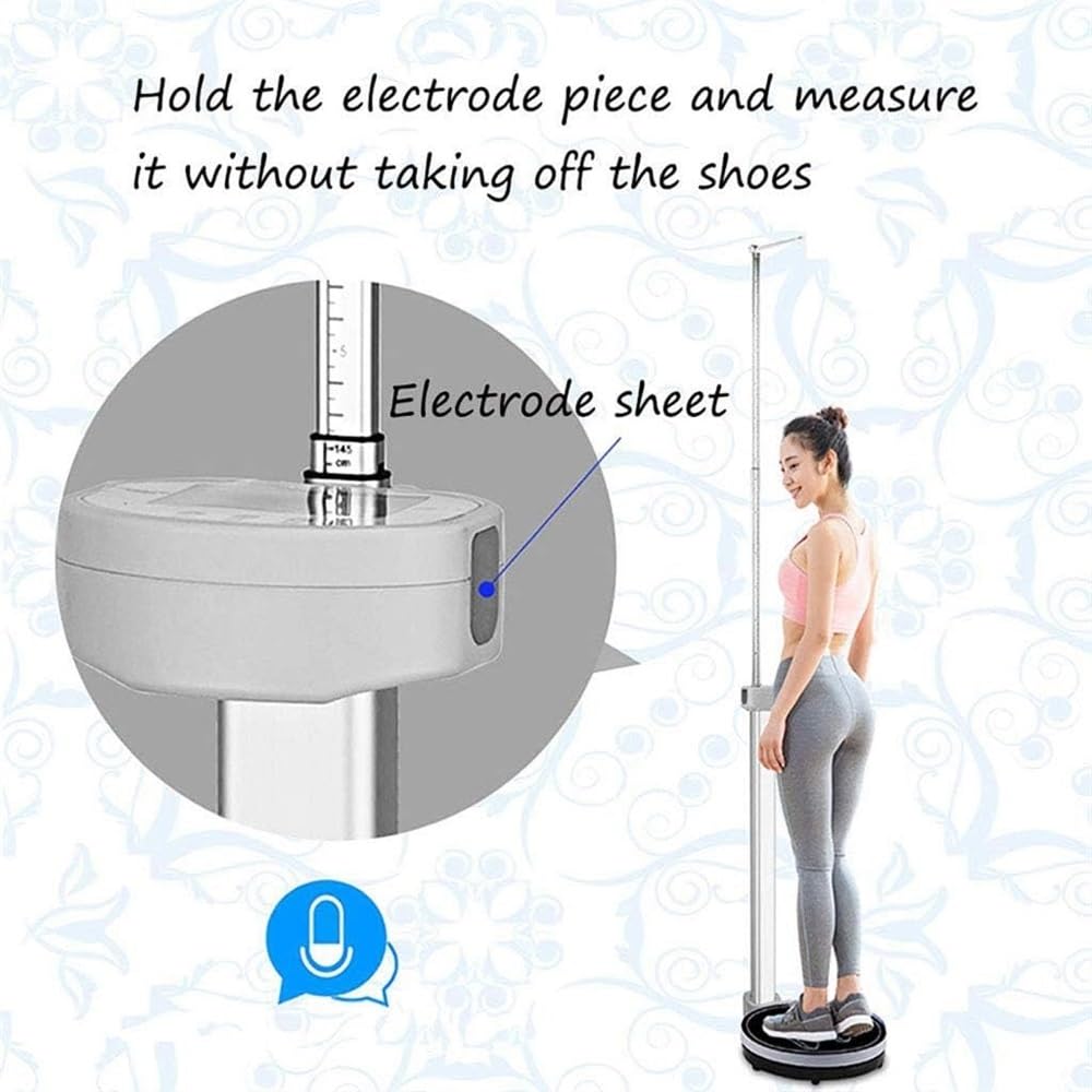 Balance Électronique Médicale, Pèse-Personne, Balance À Fléau Numérique, Écran LED Haute Définition, Capacité De Pesée Jusqu'À 200 Kg, Précision De Mesure De 83 À 210 Cm, Noire