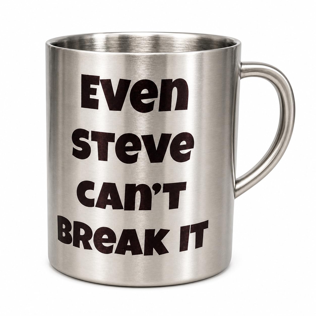 With Your Touch Personalised Mug Custom Cup Size and Style - Photo Text Logo Image - Personalised Gift for Dad Mother Love Christmas Birthday Anniversary Graduation - (Stainless-10oz-290ml)