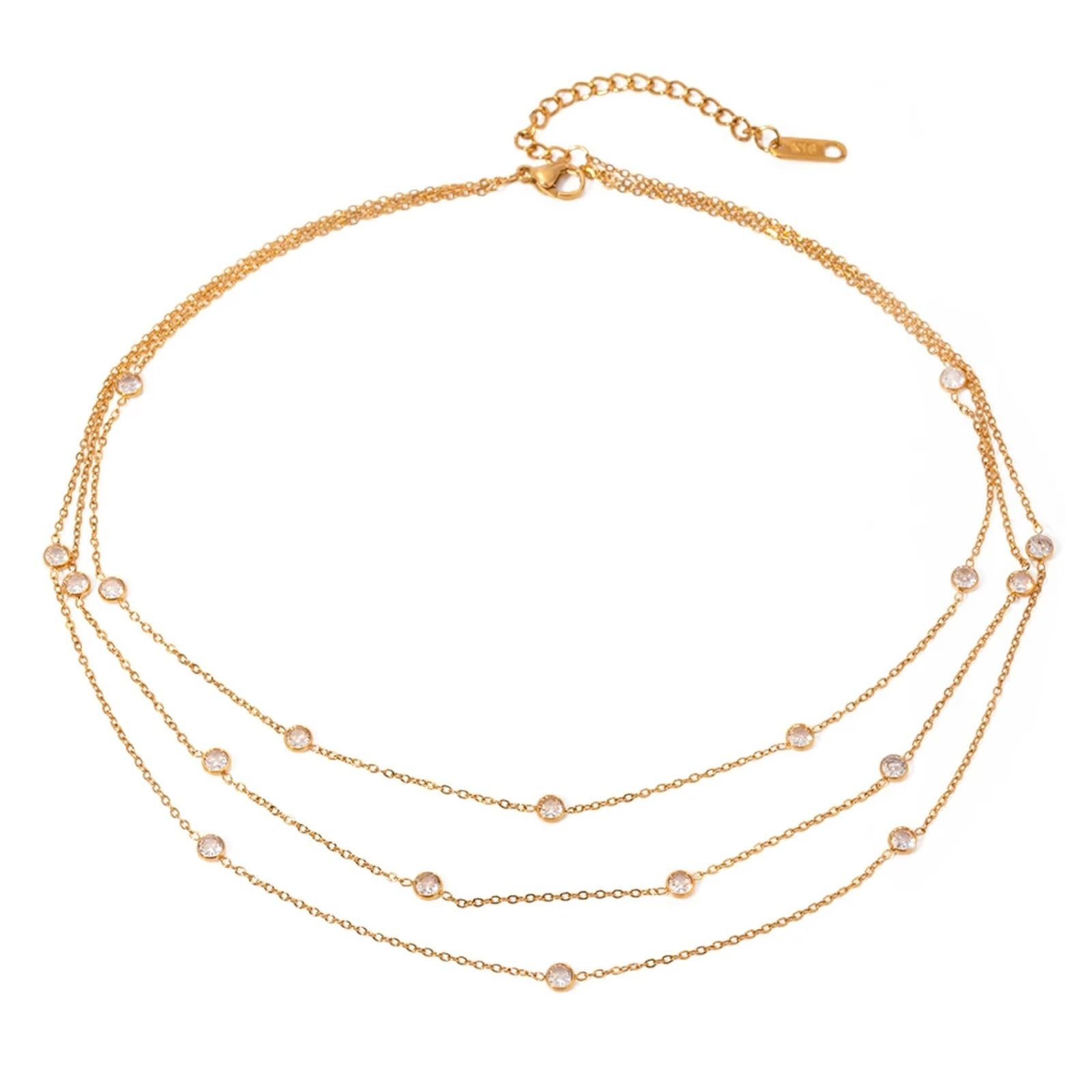 Collier multicouche acier inoxydable : l'éclat durable d'une chaîne fine