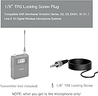 Vista 2 de JK MIC-J 044 micrófono lavalier de solapa profesional con condensador omnidireccional para transmisor inalámbrico Sennheiser