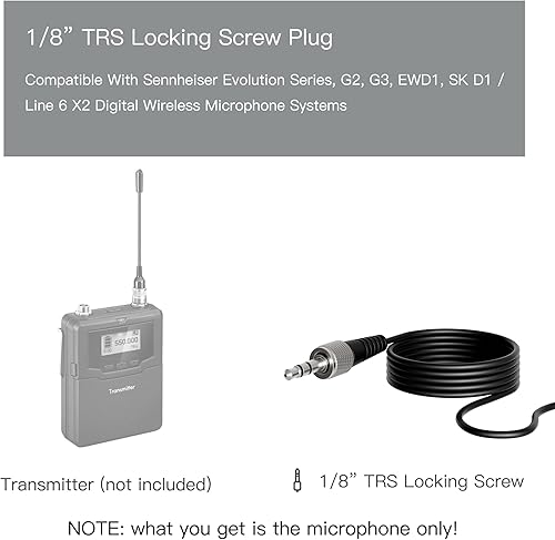 Miniatura 2 de JK MIC-J 044 micrófono lavalier de solapa profesional con condensador omnidireccional para transmisor inalámbrico Sennheiser