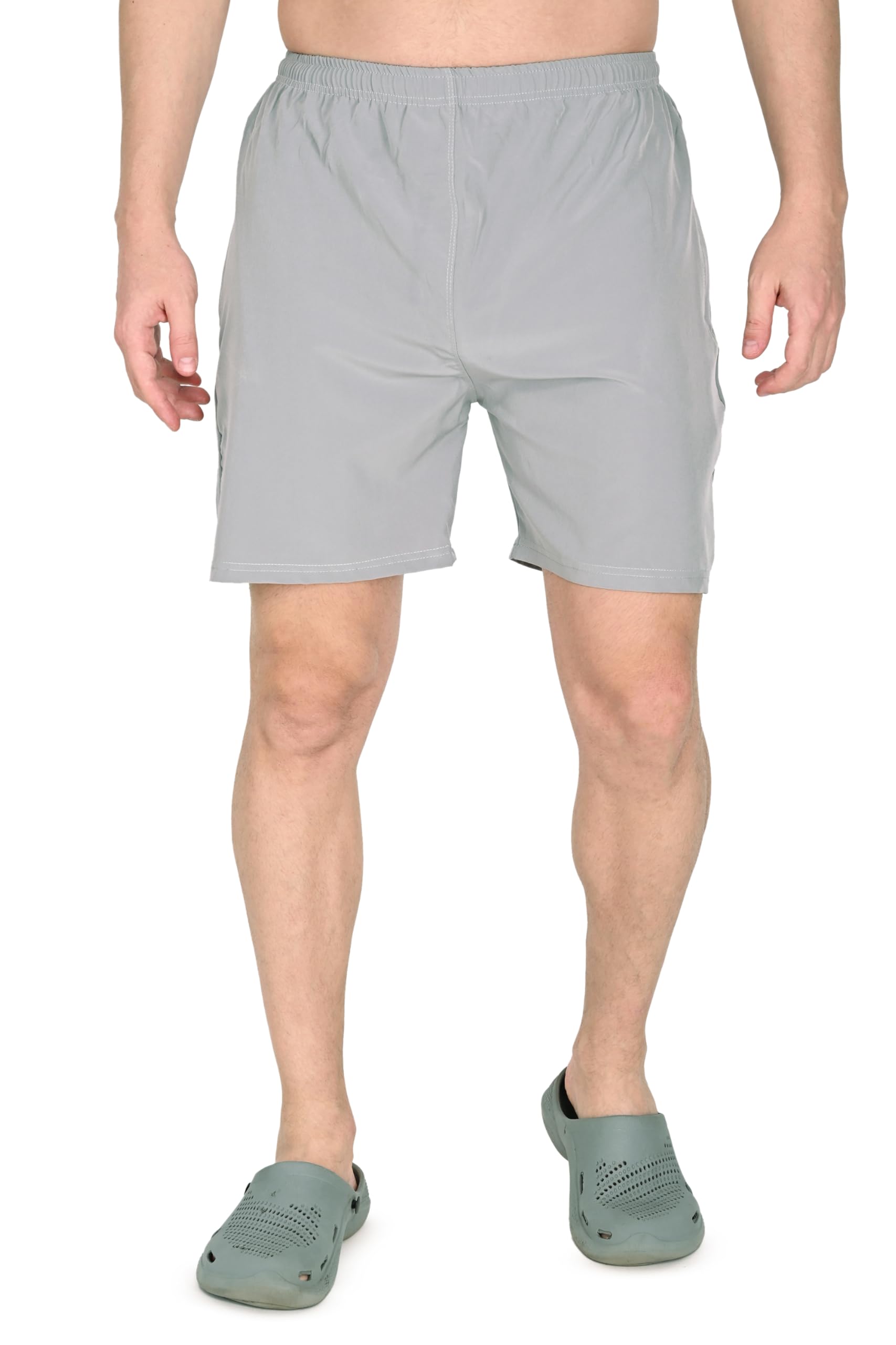 Plus Size Men’s Solid Cotton Boxer Shorts | Comfortable Cotton Blend Casual Shorts | Breathable Innerwear Lounge Wear | Elastic Waist Relaxed | Sizes S to 6XL-image-6