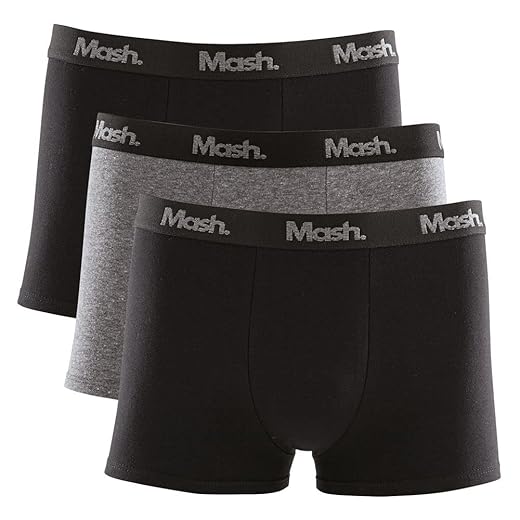 Kit Com 3 Cuecas Boxer Cotton Com Cós Exclusivo Mash 111.39