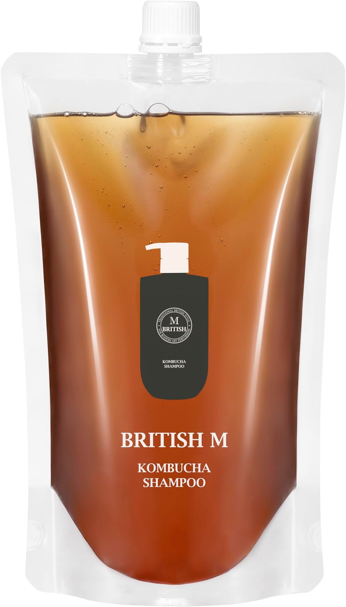 BRITISH M Kombucha Shampoo 750ml(25.36fl.oz) | Vegan Shampoo (Refill)