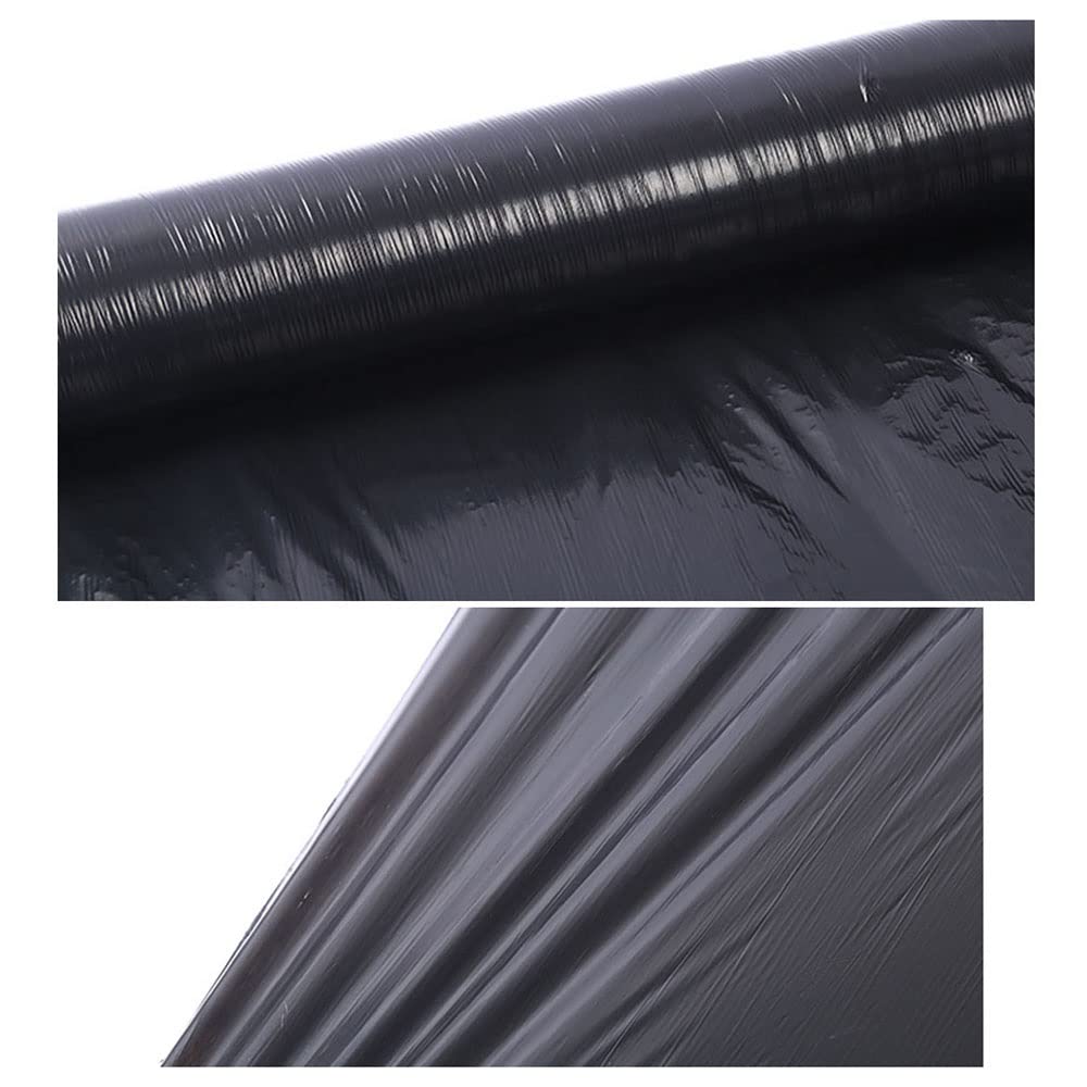 PE-Mulchmattenstoff, 2,5 Kg / 5,5 Kg Landwirtschaftliche Schwarze Mulchfolie Gewächshauspflanzung Schwarzer Kunststofffolie (Color : 5.5kg 0.8x610m)