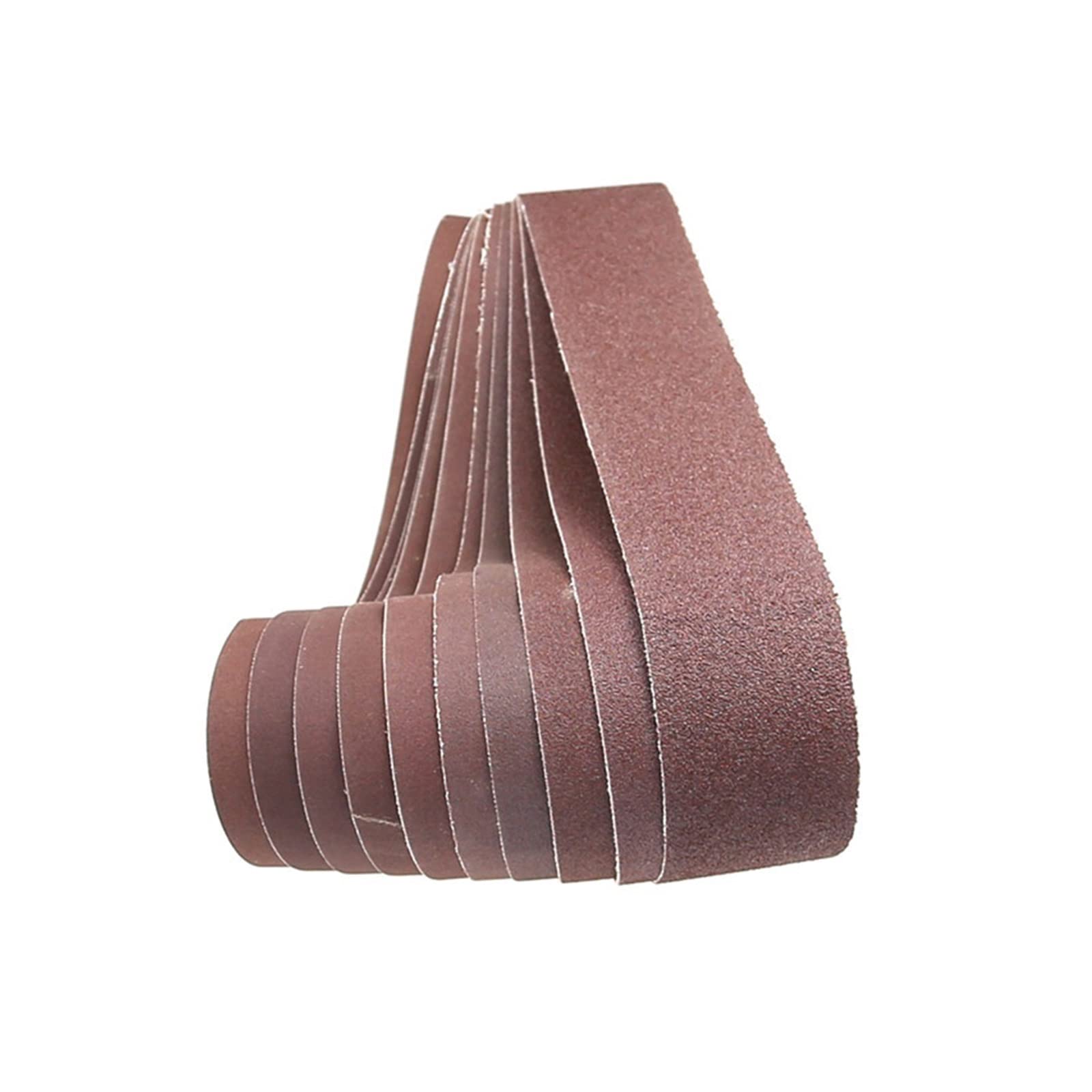 Pas szlifierski 10 szt. 50x686mm ścierne pasy szlifierskie taśma 40-1000 grys do szlifowania drewna szlifierka narzędzia tlenek glinu(320 400 600 800 1000)