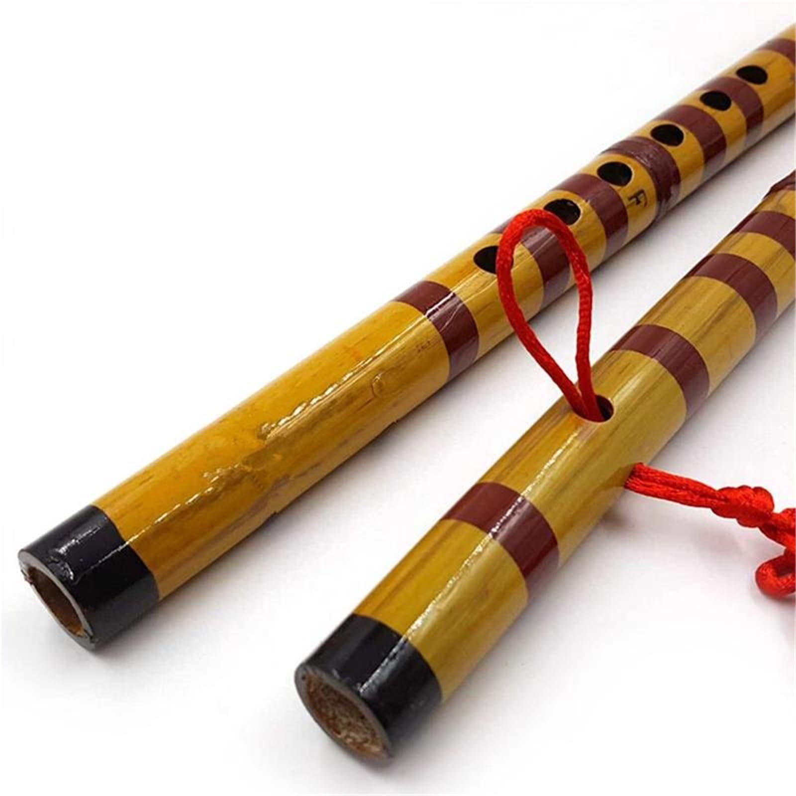 Flauta de bambú profesional Flauta De Bambú Larga Tradicional Clarinete Instrumento Musical De 7 Agujeros