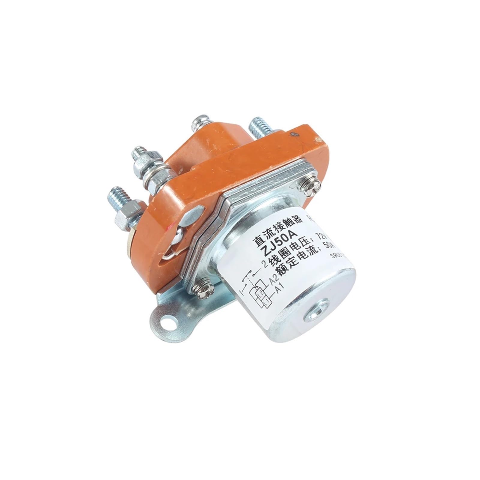 Contacteur ZJ50 24V 1NO puissance stable pour commutation DC ZJ800A