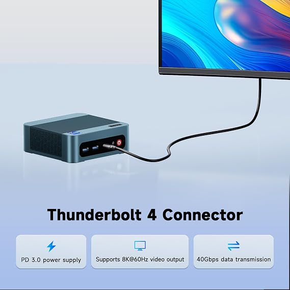 Reatan S8 Mini pc with Intel Core i9-12900H 12th Gen(14C/20T) Mini Computers 32GB DDR5 1TB M.2 2280 NVMe PCIe4.0 SSD 4K Triple Display WiFi6 BT5.2,Thunderbolt 4