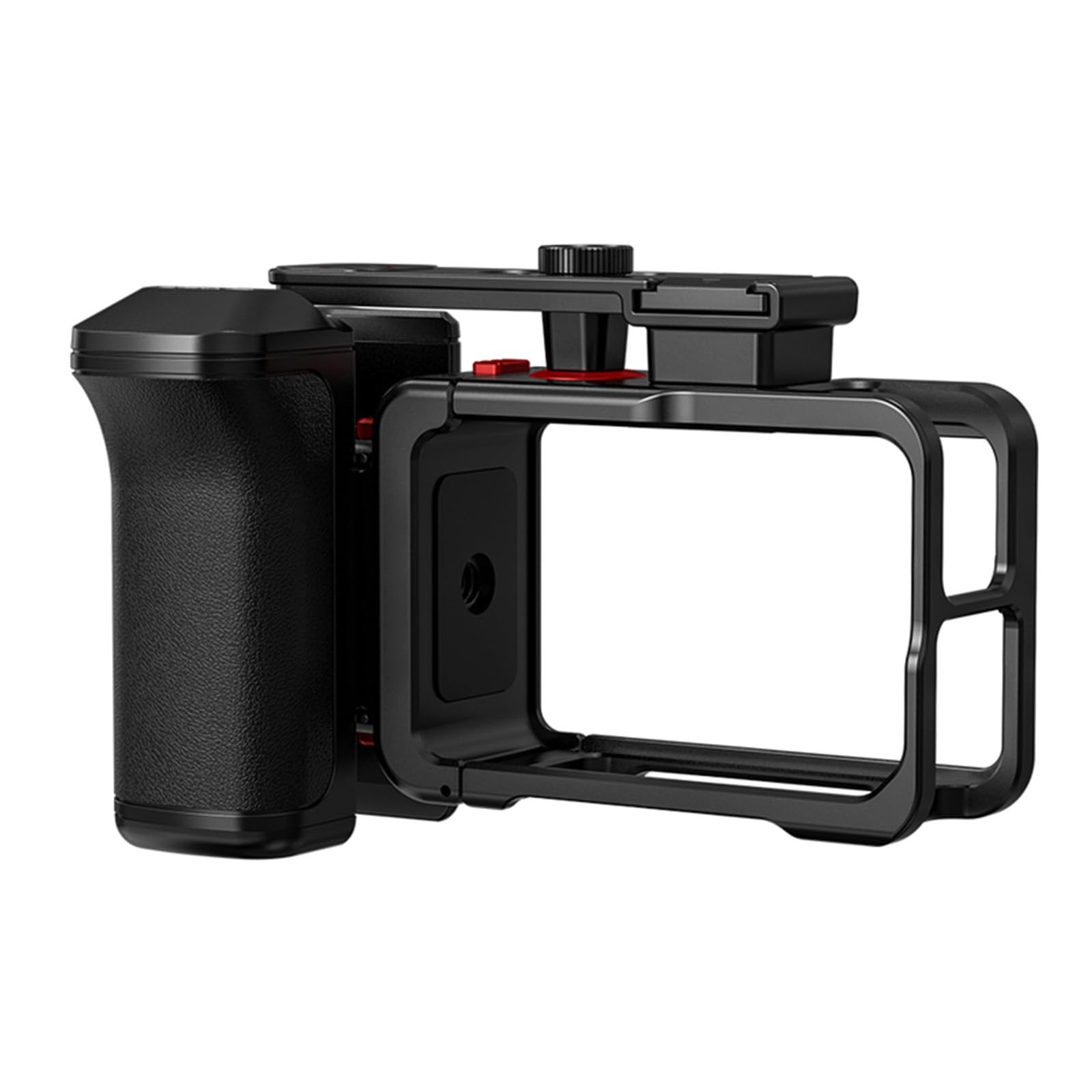 Zestaw metalowych uchwytów ulicznych do DJI Osmo Action 5 Pro / 4/3 z klatką, zestaw uchwytów fotograficznych, magnetyczne szybkie zwalnianie, przycisk migawki, zimna stopka, osłona obiektywu