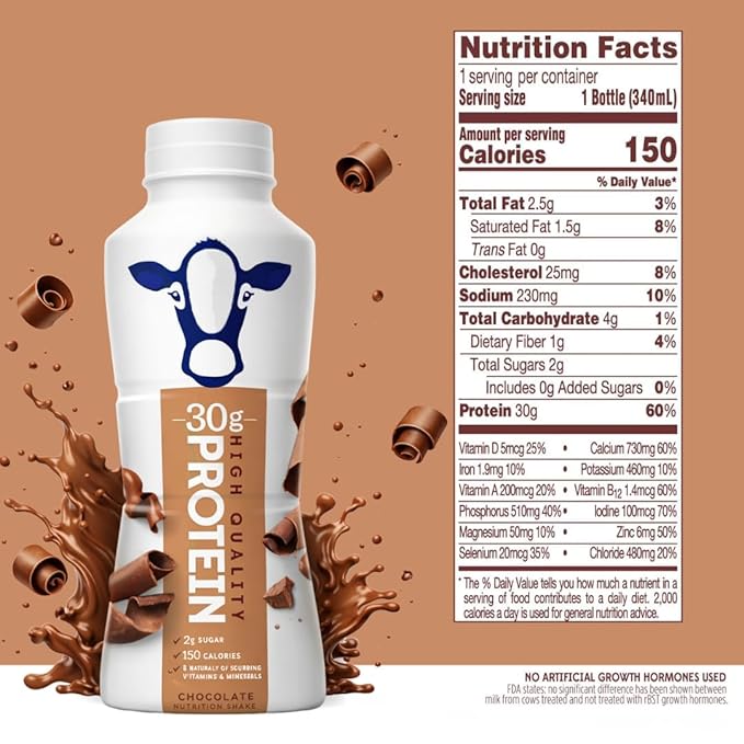 Batidos de proteína sabor chocolate 11.5 fl oz Pack 8 miniatura 2