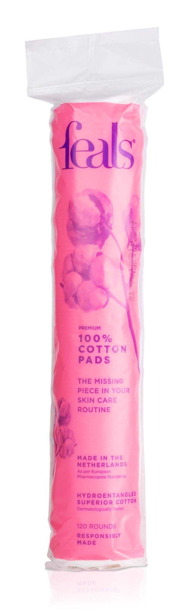 Feals Cotton Pads for Face & Makeup Removal - 120 Soft Round Pads (Pack of 1)-image-29