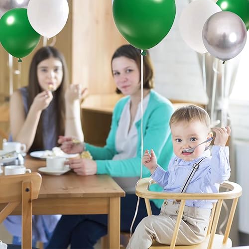 Miniatura 34 de Kit de guirnalda de globos rojos y blancos y plateados: 122 globos rojos y blancos, globos rojos y plateados, globos de graduación para cumpleaños