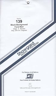 Strip Style Stamp Mounts Size 139 Black
