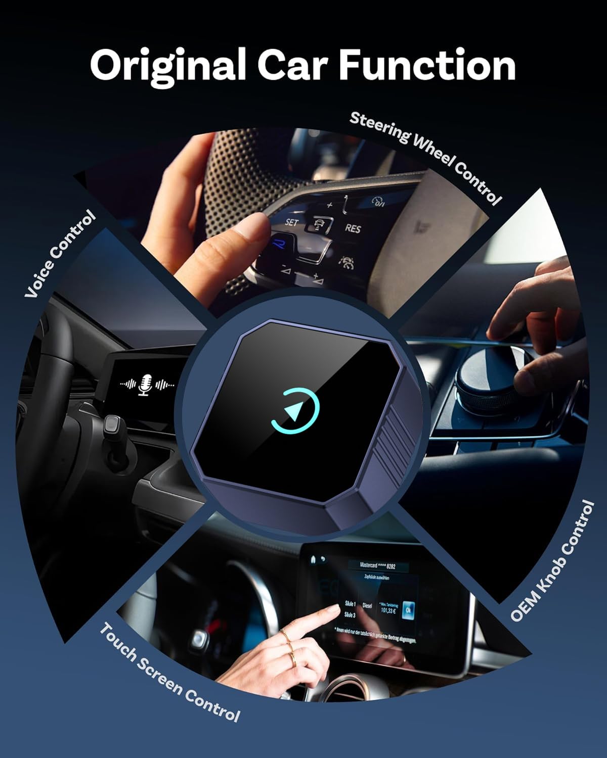 2026 Wireless CarPlay for iPhone, 2-in-1 Plug and Play Converts Wired to Wireless CarPlay Android Auto, Fast Auto-Connect, Zero Latency, Car Multichannel Amplifiers — view 6