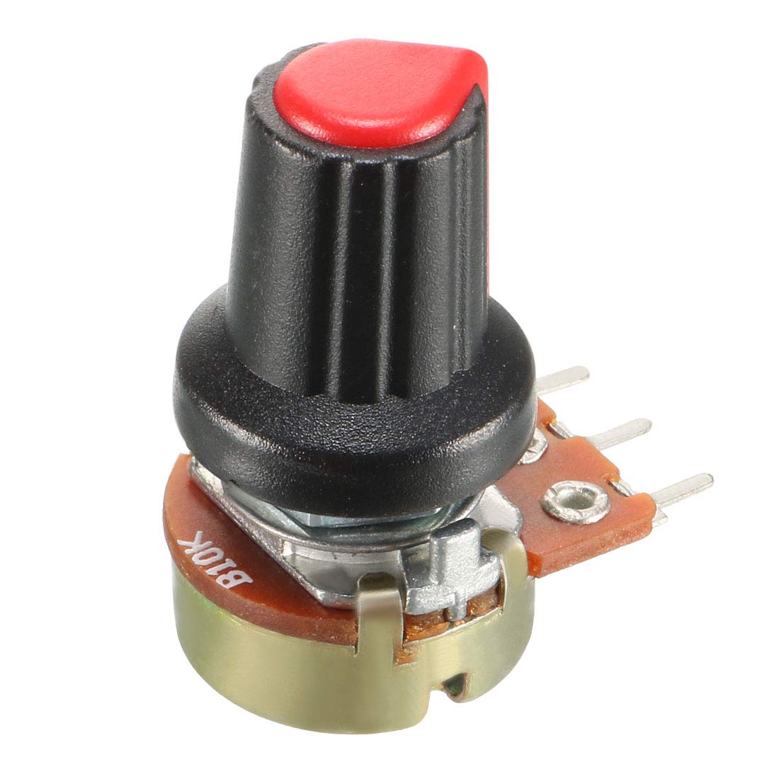 Uxcell 100K Ohm Carbon Film Potentiometer - Single Turn Rotary, Half Shaft D Type, 5-Pack Uxcell 100K Ohm Carbon Film Potentiometer - Single Turn Rotary, Half Shaft D Type, 5-Pack