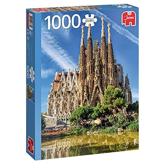 Jumbo 18835 kolekcja premium – Sagrada Familia View, Barcelona puzzle 1000 sztuk