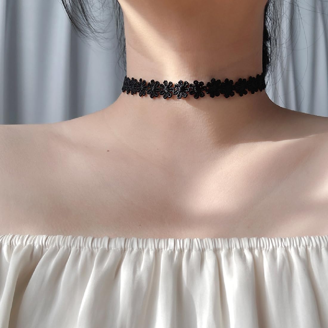 Lot De 15 Colliers Ras-de-cou Femme - Velours Noir, Style Gothique, Réglable, Pour Tous Les Looks