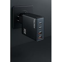 140W Gan H zl   arj Adapt r    3 Usb-C 1 Usb-A Portlu, Ak ll   oklu Priz Siyah