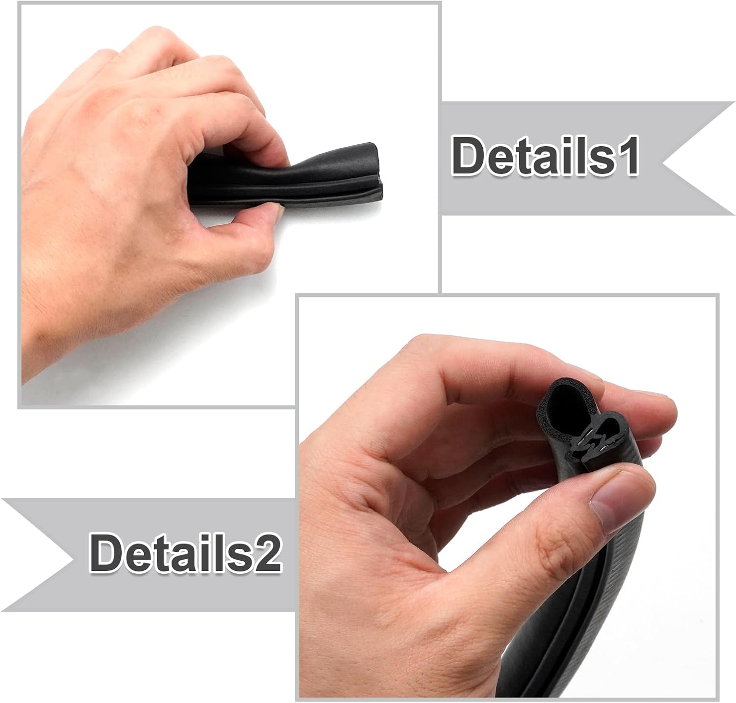 5130971 Extended Cab Door Seal Weatherstrip, Replacement for Chevrolet Silverado 1500, Replacement for Chevrolet Silverado 2500, Replacement for GMC Sierra 1500