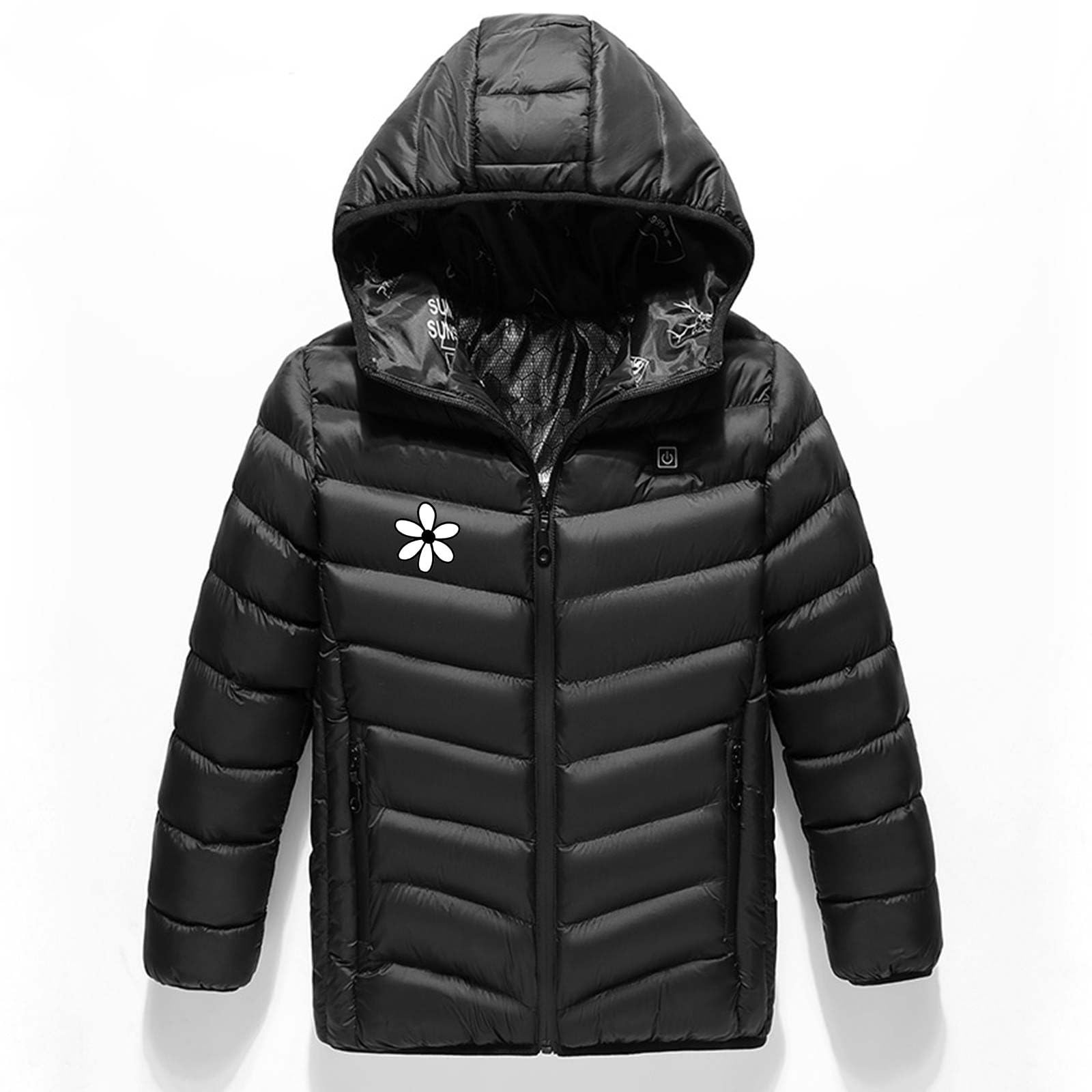 YAOJIWANG 2024 Chaqueta con Calefaccion Niños Niñas Chaleco Calefactable Chaqueta Calefactores Eléctricos USB 3 Niveles de Temperatura para Invierno al Aire Libre, Esquí, Camping