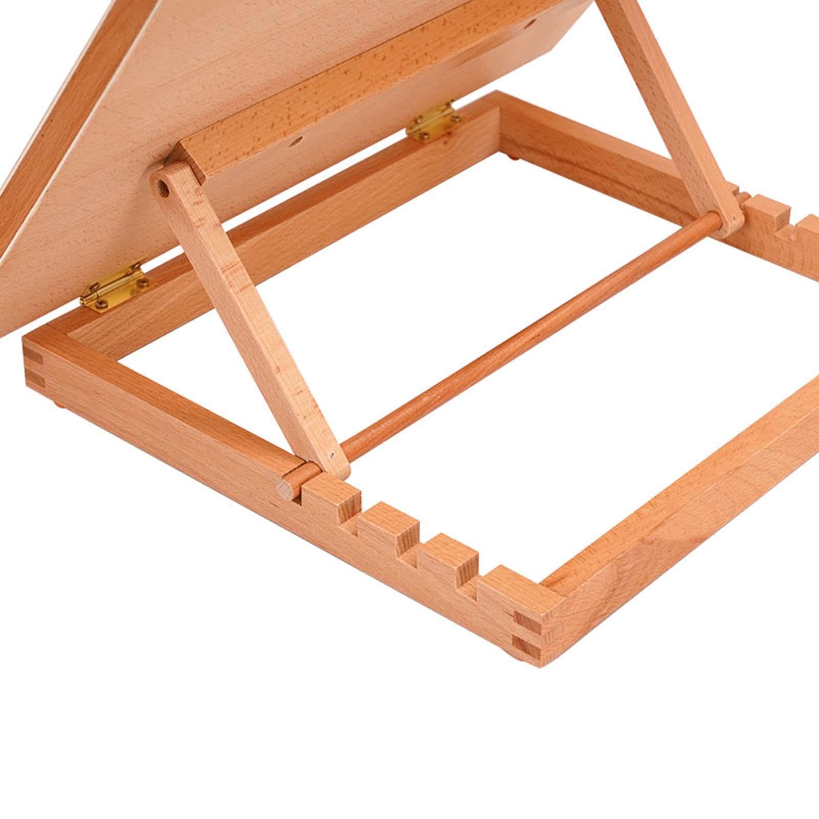 Caballete de Mesa Ajustable para Pintores, Caballete de Pintura, para Bocetos, Pintura Portátil, Dibujo a Partir de Libros de Cocina.