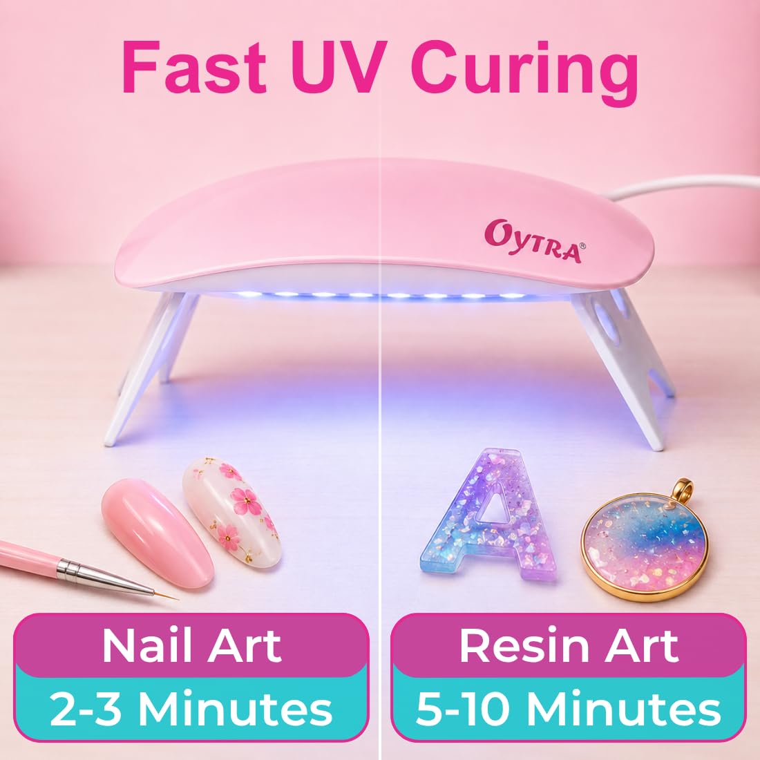 Oytra UV LED Nail Lamp - Fast Gel Polish Curing -7