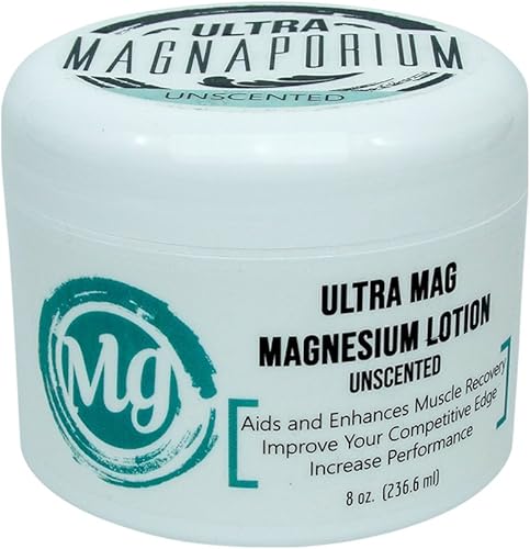 Loción con infusión de magnesio Ultra Mag - Sin perfume - más de 500 mgcucharadita de minerales de magnesio de los fondos marinos Zechstein
