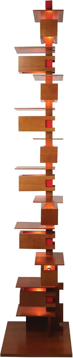 Yeegfeyn SIXNEA Frank Lloyd Wright - Taliesin 2 Floor Lamp - Cherry Wood