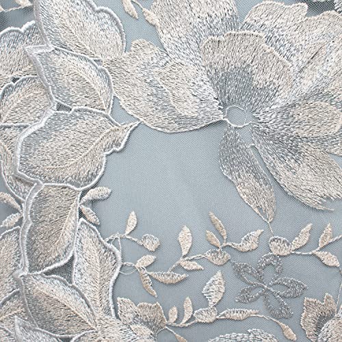 Alex Evenings Women's Short Embroidered Jacket Dress, Perfect for Wedding Guest, Formal Events (Petite and Regular Sizes), Ice Sage Petite, 10P by Alex Evenings - Used condition - Image 3