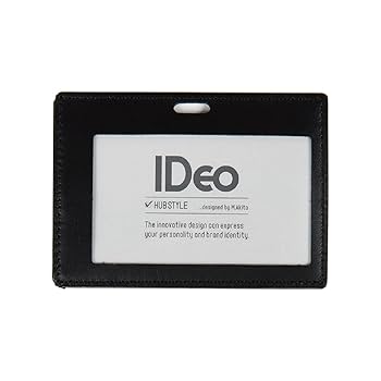 汎用カード Amazon | コクヨ(KOKUYO) ネームカードケース IDeo 革 横 黒 NM