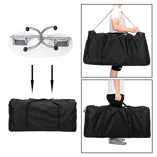 Miniatura 7 de Mesa de manicura para uñas con colector de polvo eléctrico, mesa plegable de MDF laminado para técnico de belleza de uñas, estación de trabajo de