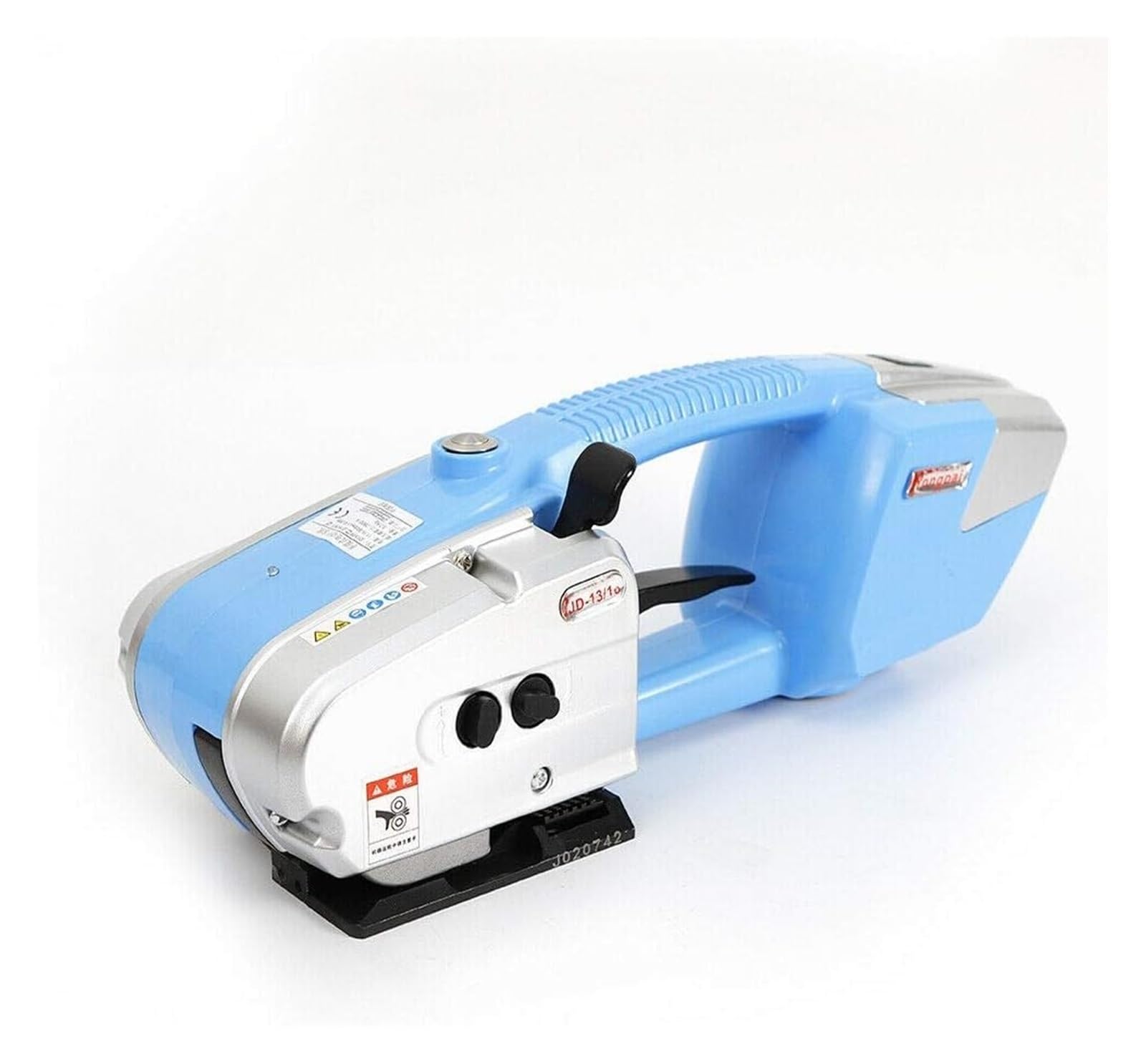 JVDDI Electric Strapping Machine For 1/2-5/8 Inch Wide PP/PET Strap - Automatic Tool With 4000mAh Two Battery Hot Melting Box Pallet